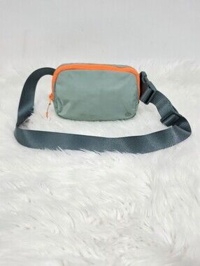 Lululemon Everywhere Belt Bag Mint Green Neon Orange Crossbody